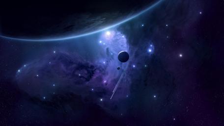 Galactic Dreams in Cosmic Space wallpaper
