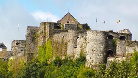 Majestic Castle Surrounded by Nature's Serenity wallpaper