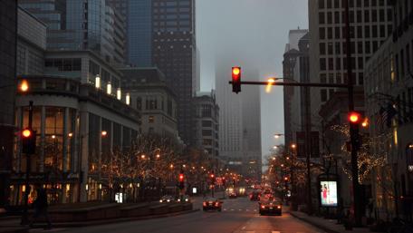 Rainy Evening in New York City wallpaper