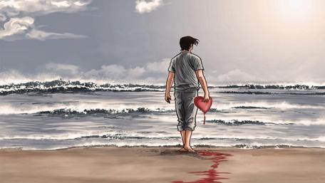 Lonely Heart on the Shore wallpaper