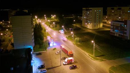 Vibrant Nightlife in Penza Cityscape wallpaper