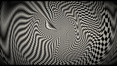 Trippy Illusions in Black and White wallpaper