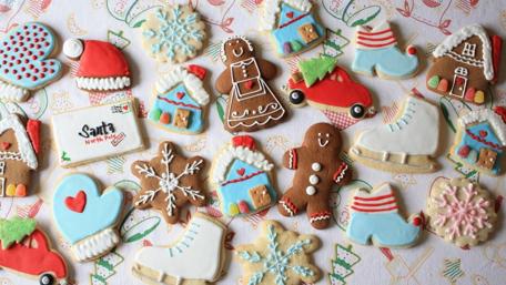 Festive Holiday Cookie Wonderland wallpaper
