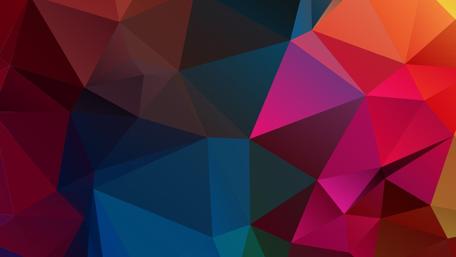 Geometric Color Symphony in 3D wallpaper