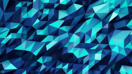 Geometric Waves in Tranquil Blue Shades wallpaper