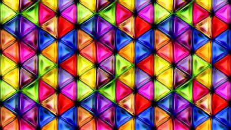 Vibrant Geometric Fusion of Colors wallpaper