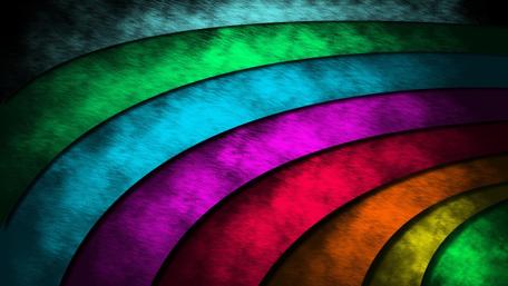 Vibrant Curved Spectrum wallpaper