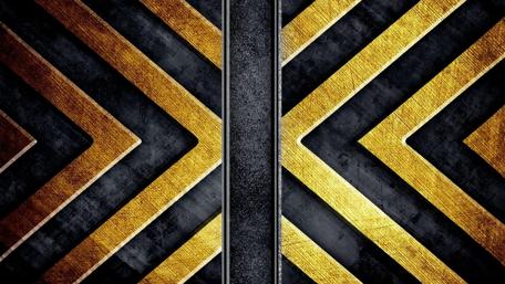Golden Geometric Splendor in Abstract Design wallpaper