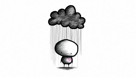 Heart in the Rain of Sorrow wallpaper