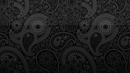 Intricate Monochrome Paisley Patterns wallpaper