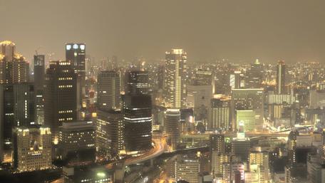 Vibrant City Lights at Nighttime wallpaper