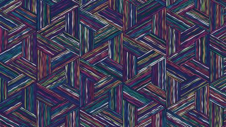 Vibrant Geometric Patterns in Wavy Stripes wallpaper