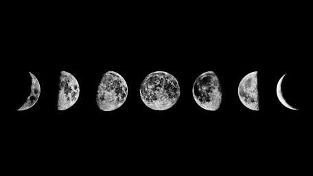 Moon phases wallpaper