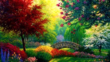 Enchanted Garden of Dreams wallpaper