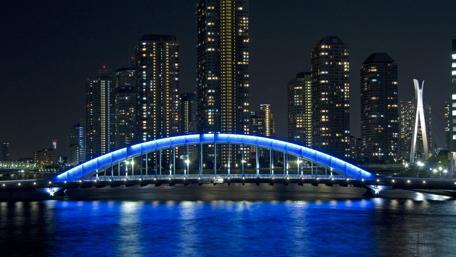 Vibrant Nightscape of Tokyo's Illuminated Skyline wallpaper