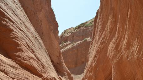 Stunning Sculpted Cliffs of Jingbian Nature Park wallpaper