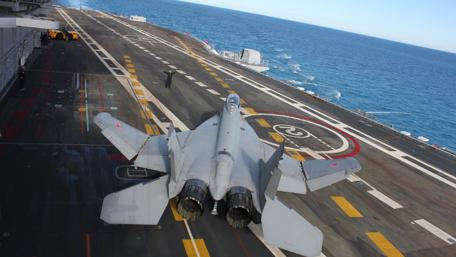 Aircraft Carrier Launch Scene wallpaper