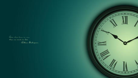 Timeless Shakespeare Quote on Time wallpaper