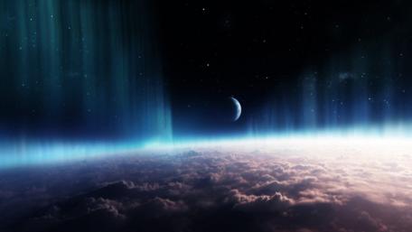 Celestial Harmony in the Cosmos wallpaper