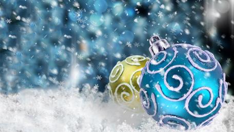Festive Ornaments Bring Joy to Christmas Celebrations wallpaper