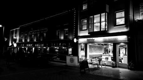 Galway Night Lights and Vibrant Streets wallpaper
