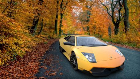 Autumn Luxury on Wheels wallpaper