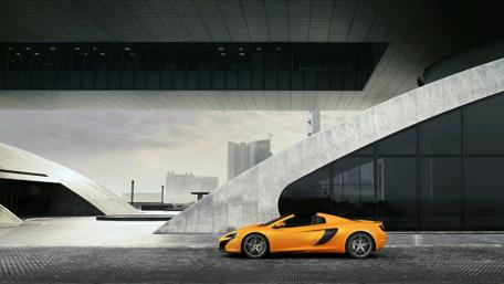Sleek McLaren 650S Spider in Urban Elegance wallpaper