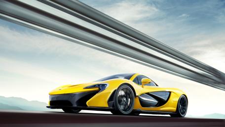 Stunning McLaren P1 in Vibrant Yellow wallpaper