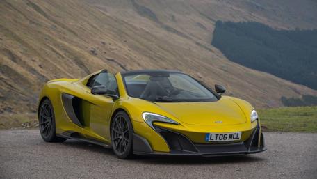 Stunning McLaren 675LT Spider in a Breathtaking Landscape wallpaper