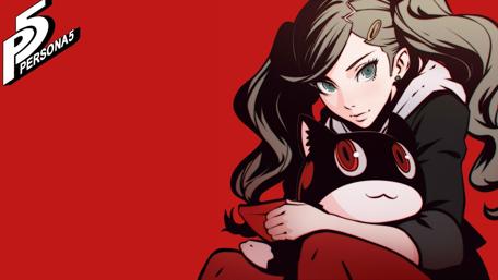 Persona 5 Panther and Morgana Embrace wallpaper