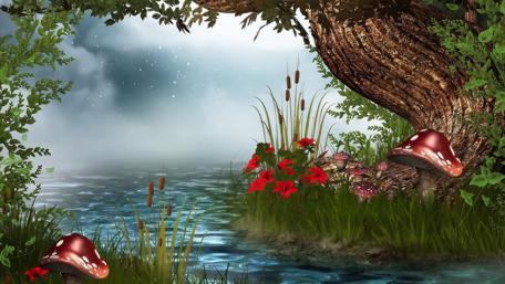 Enchanted Forest Dreamland wallpaper