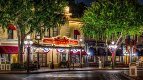 Charming Night in a City Street wallpaper