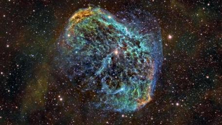 Cosmic Symphony in Fractal Colors wallpaper