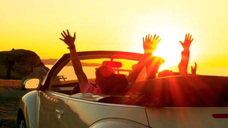 Joyful Summer Adventures on the Road wallpaper