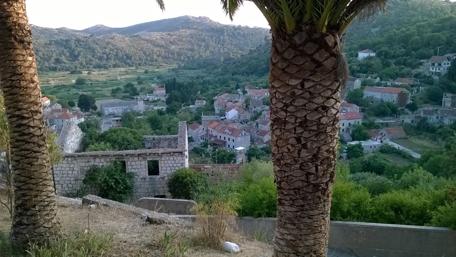 Serene Lastovo Townscape Surrounded by Nature wallpaper