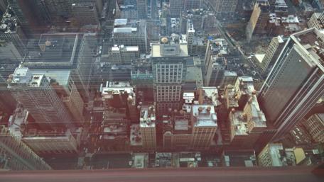 Bird's Eye View of NYC in Winter wallpaper