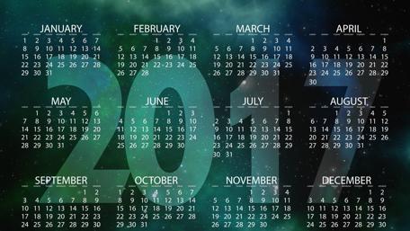 New Year Count Down on Starry Night wallpaper