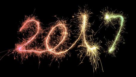 Festive Sparkler Celebration for 2017 wallpaper
