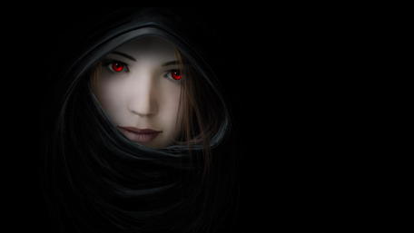 Mysterious Sorceress in the Shadows wallpaper