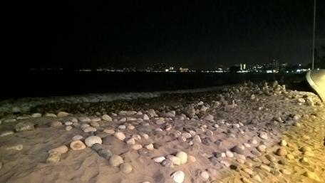 Serene Night at the Shoreline wallpaper