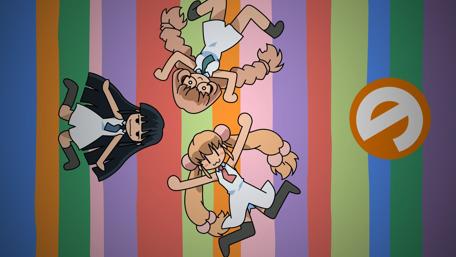 Adorable Anime Kids on a Colorful Adventure! wallpaper