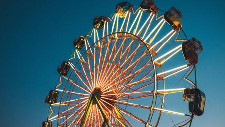 Ferris Wheel Against the Night Sky Improved Moments of Joy and Wonder wallpaper