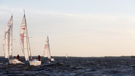 Sailing Adventure on the Ocean Surface wallpaper