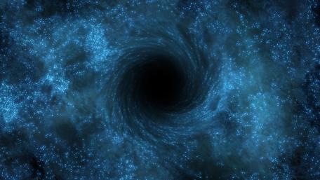 Mysterious Wormhole Journey Through Space wallpaper