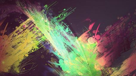 Vibrant Swirls of Colorful Energy wallpaper