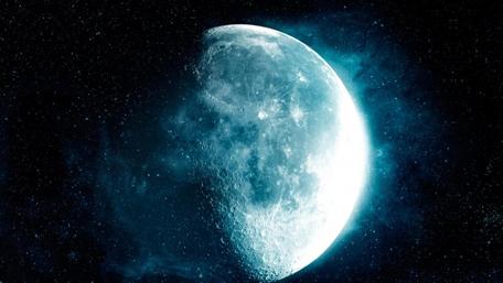 Celestial Beauty of the Moon in Space wallpaper