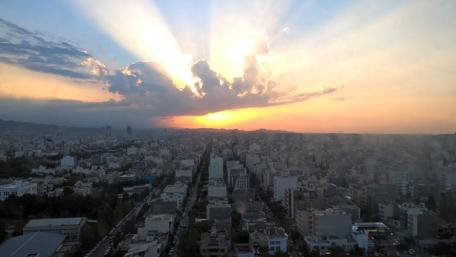 Stunning Cityscape at Sunset wallpaper