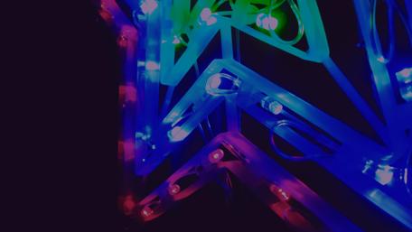 Vibrant Geometric Light Patterns wallpaper