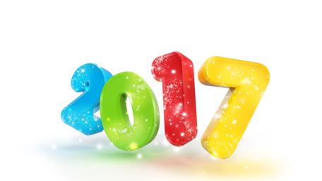 Vibrant Celebration of the New Year 2017 wallpaper