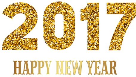 Shimmering Celebration of New Year 2017 wallpaper
